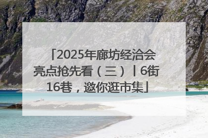 2025年廊坊经洽会亮点抢先看（三）丨6街16巷，邀你逛市集