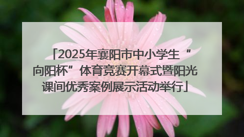 2025年襄阳市中小学生“向阳杯”体育竞赛开幕式暨阳光课间优秀案例展示活动举行
