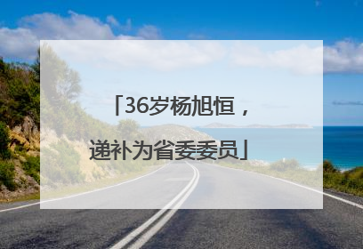 36岁杨旭恒，递补为省委委员