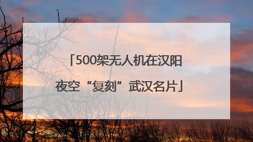 500架无人机在汉阳夜空“复刻”武汉名片