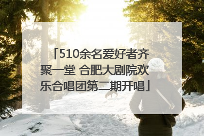 510余名爱好者齐聚一堂 合肥大剧院欢乐合唱团第二期开唱