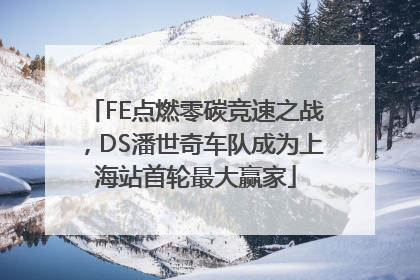 FE点燃零碳竞速之战，DS潘世奇车队成为上海站首轮最大赢家